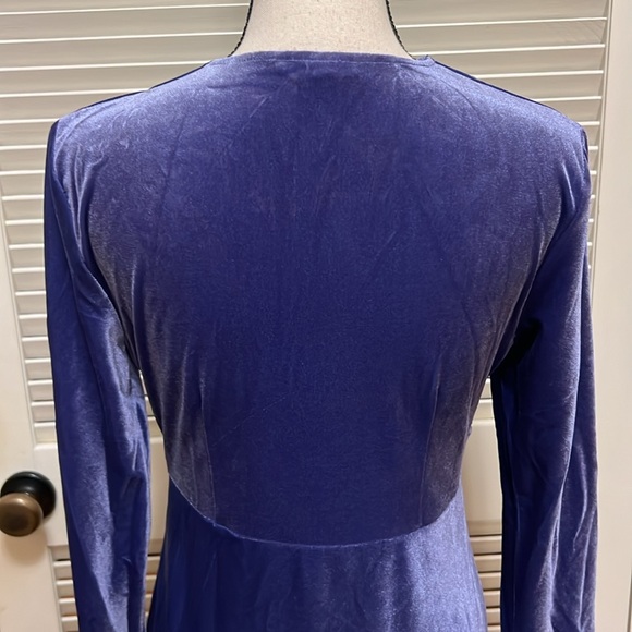 Maggy London Velvet Midi Dress in Deep Wisteria, Size 8, NWT - Picture 12 of 16